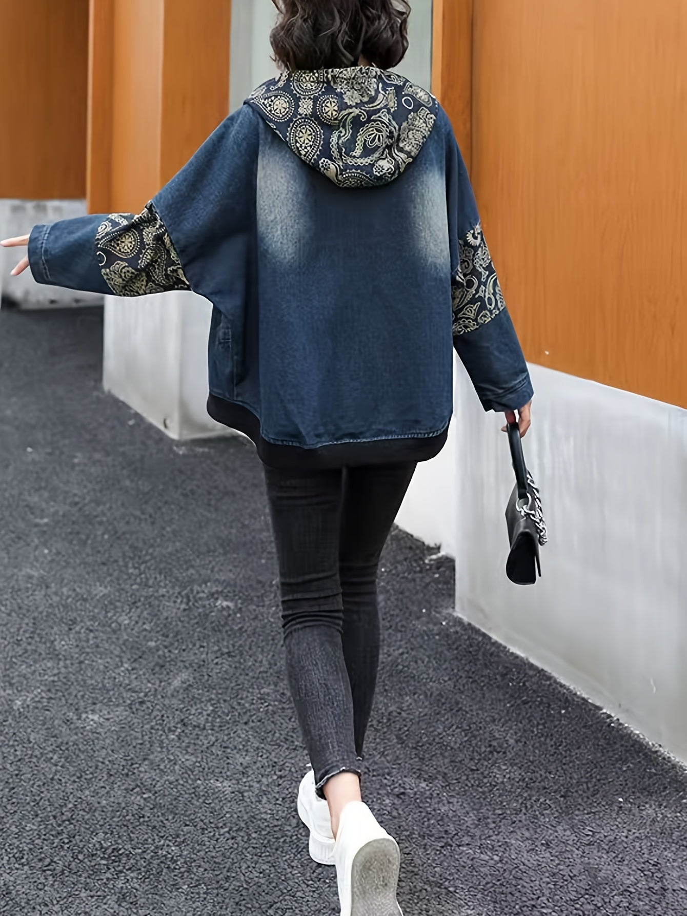 Boutique Hooded Jacket for Easy Styling with Denim Look