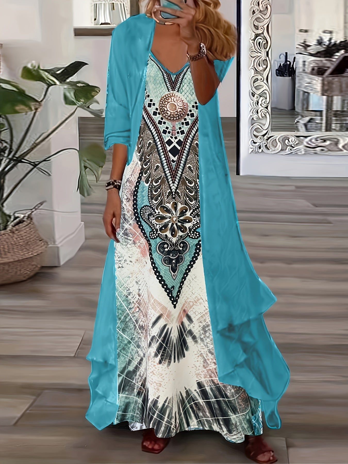 Modern Maxi Dress for Fresh Wardrobe Looks with V-Neckline