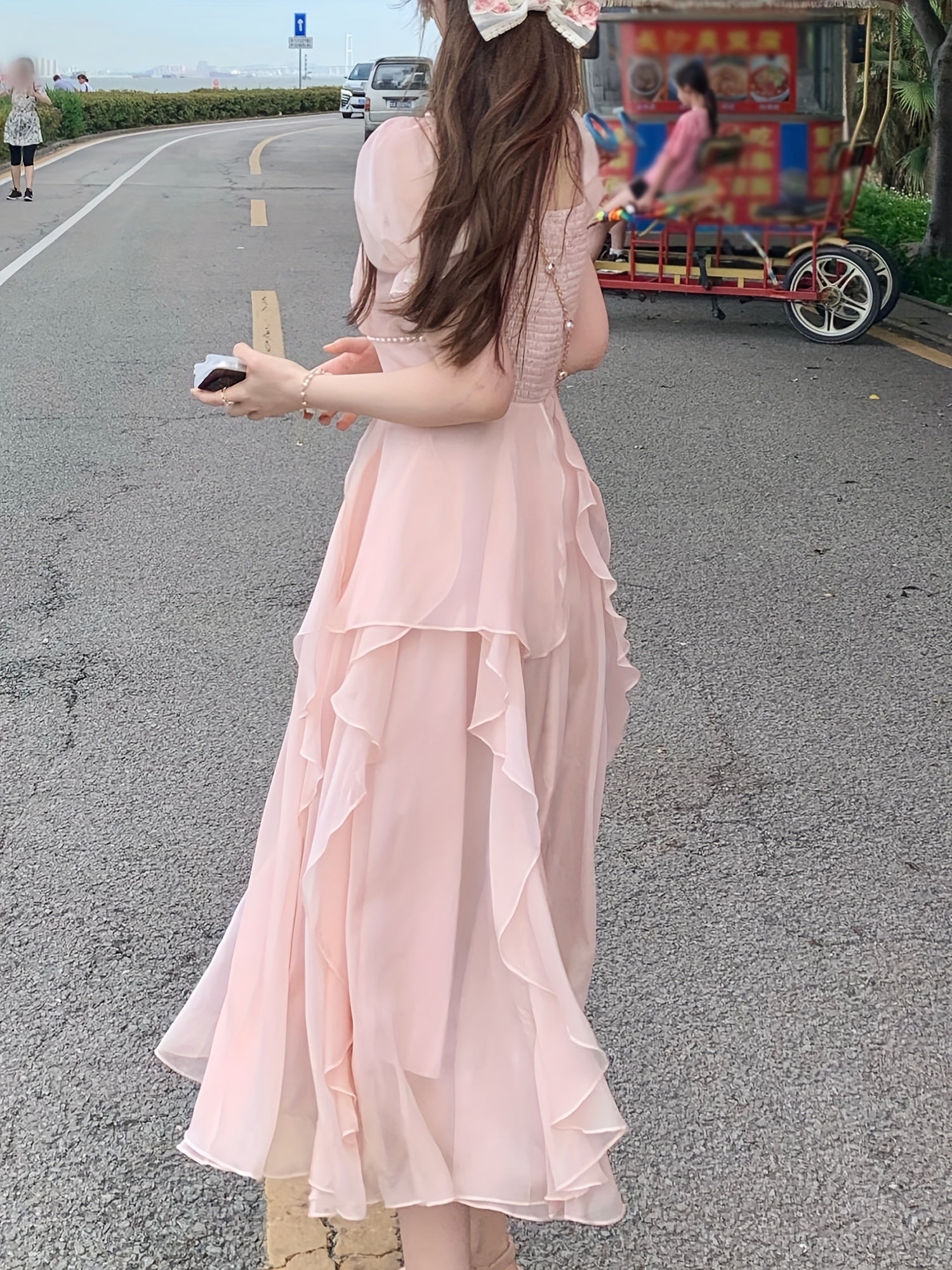 A-Line Dress for Polished Boutique Outfits with Ruffled Detail