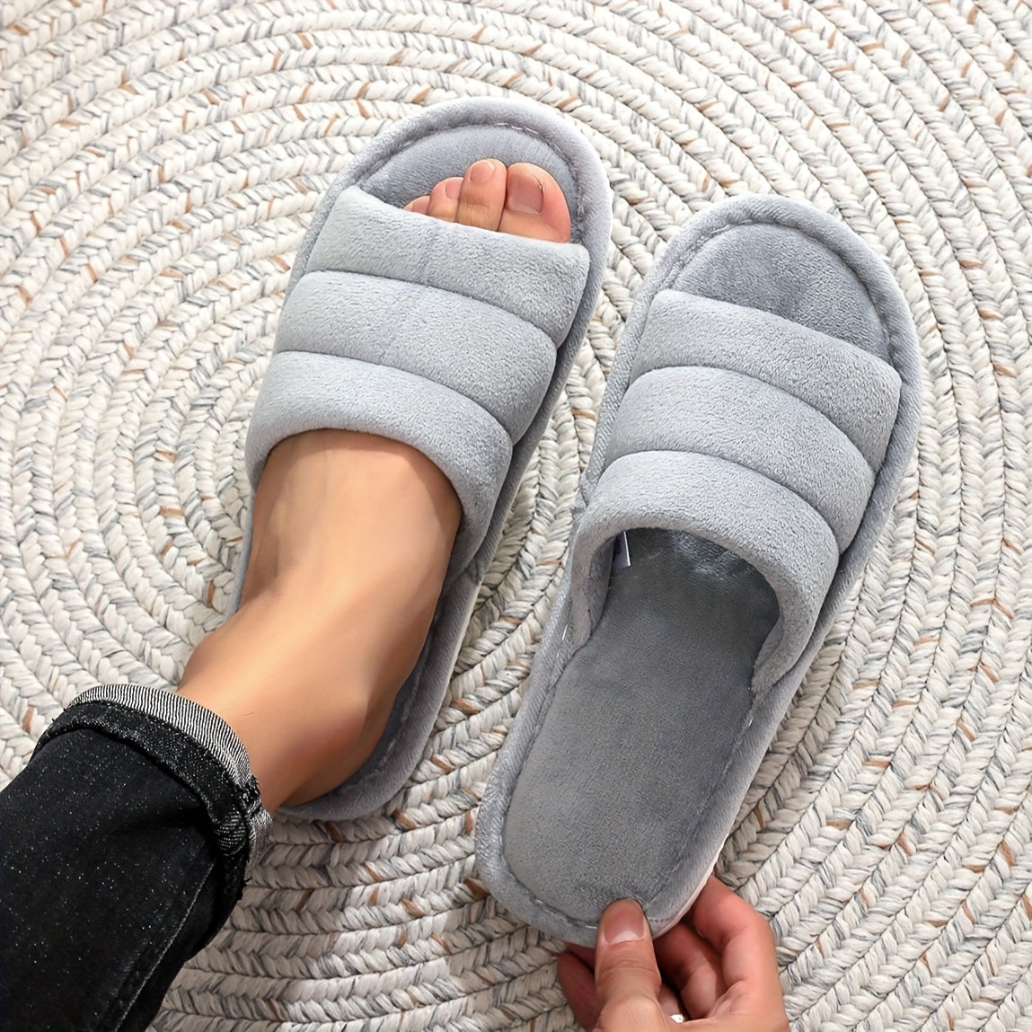 Comfort Slide Slippers with a Refined Everyday Fit with Easy Styling
