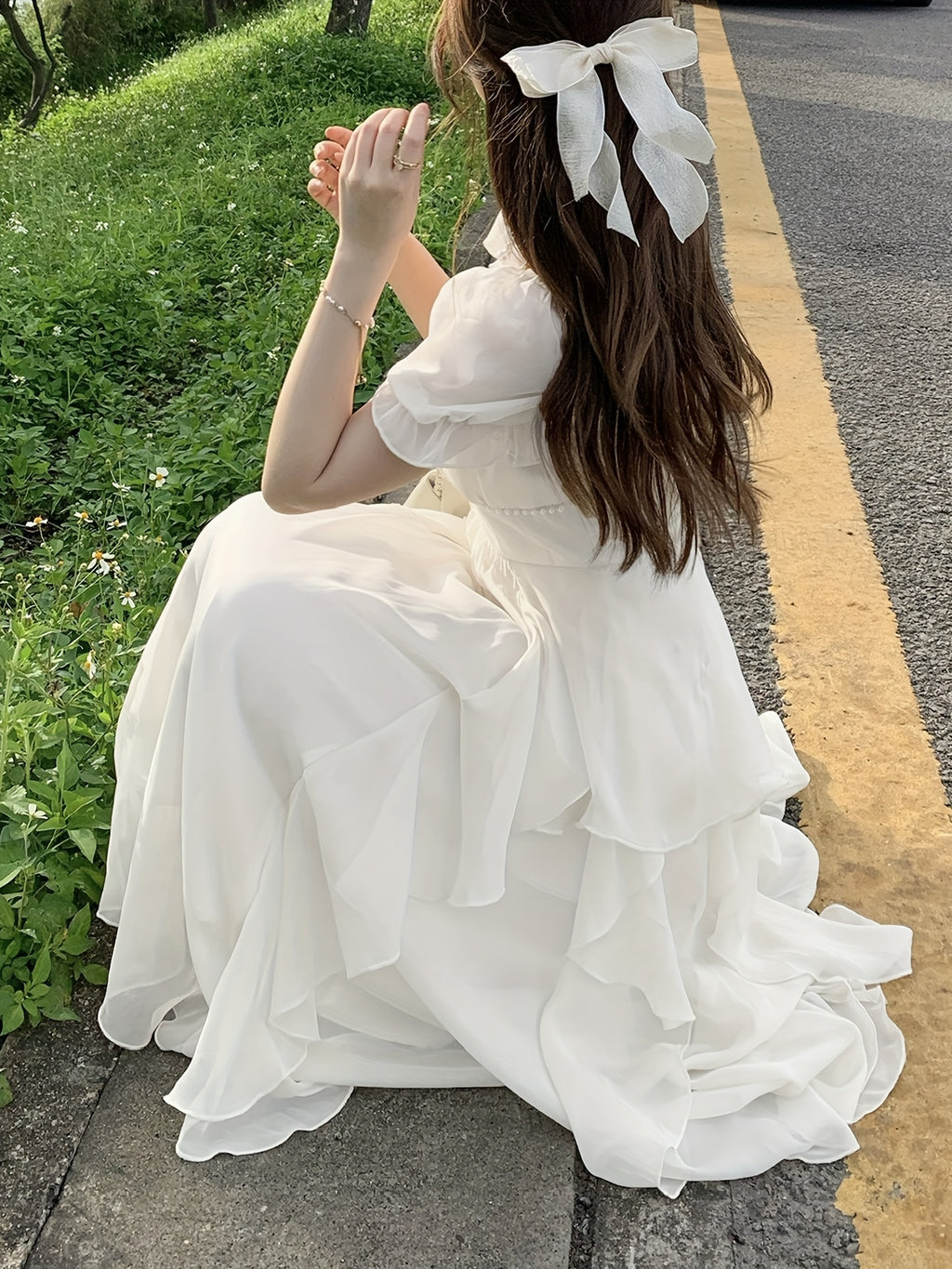 A-Line Dress for Polished Boutique Outfits with Ruffled Detail