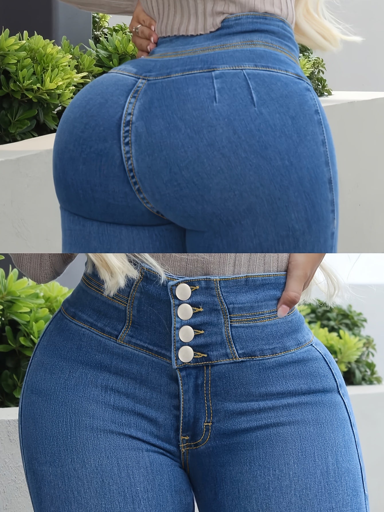 High-Waist Jeans with a Refined Everyday Fit with High Waist