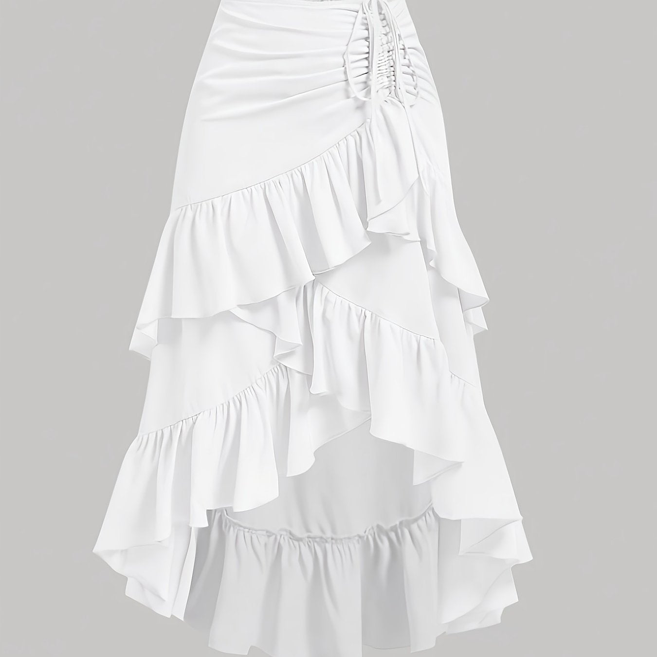 Pleated Skirt with a Refined Everyday Fit with Ruffled Detail