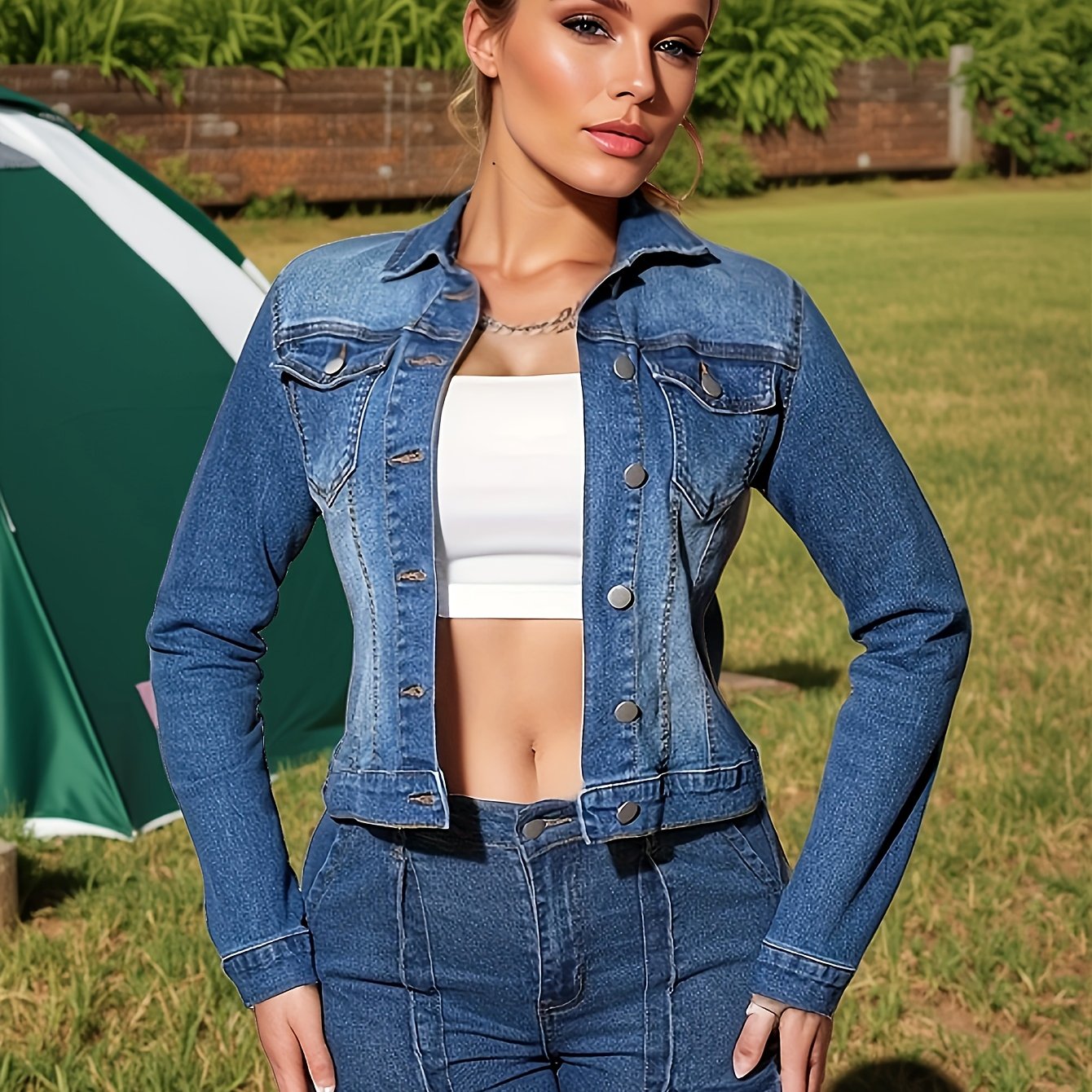 Modern Denim Jacket for Fresh Wardrobe Looks with Denim Look
