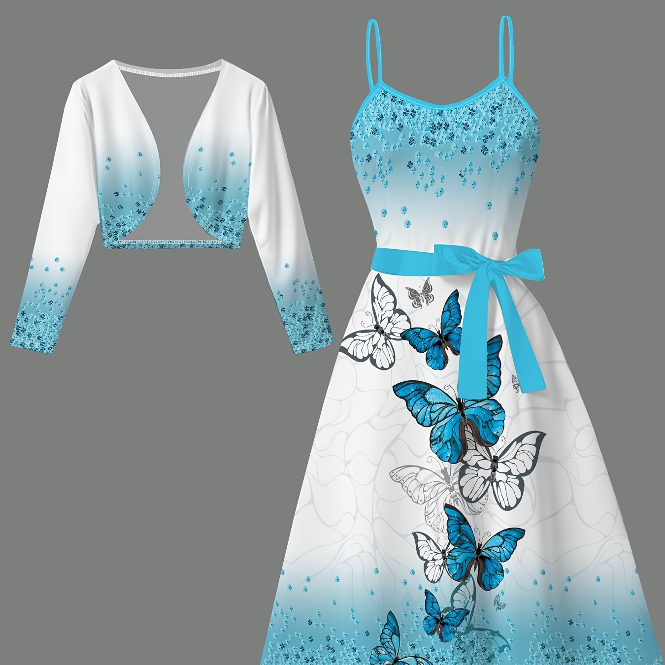 Printed Dress with a Refined Everyday Fit with Long Sleeves