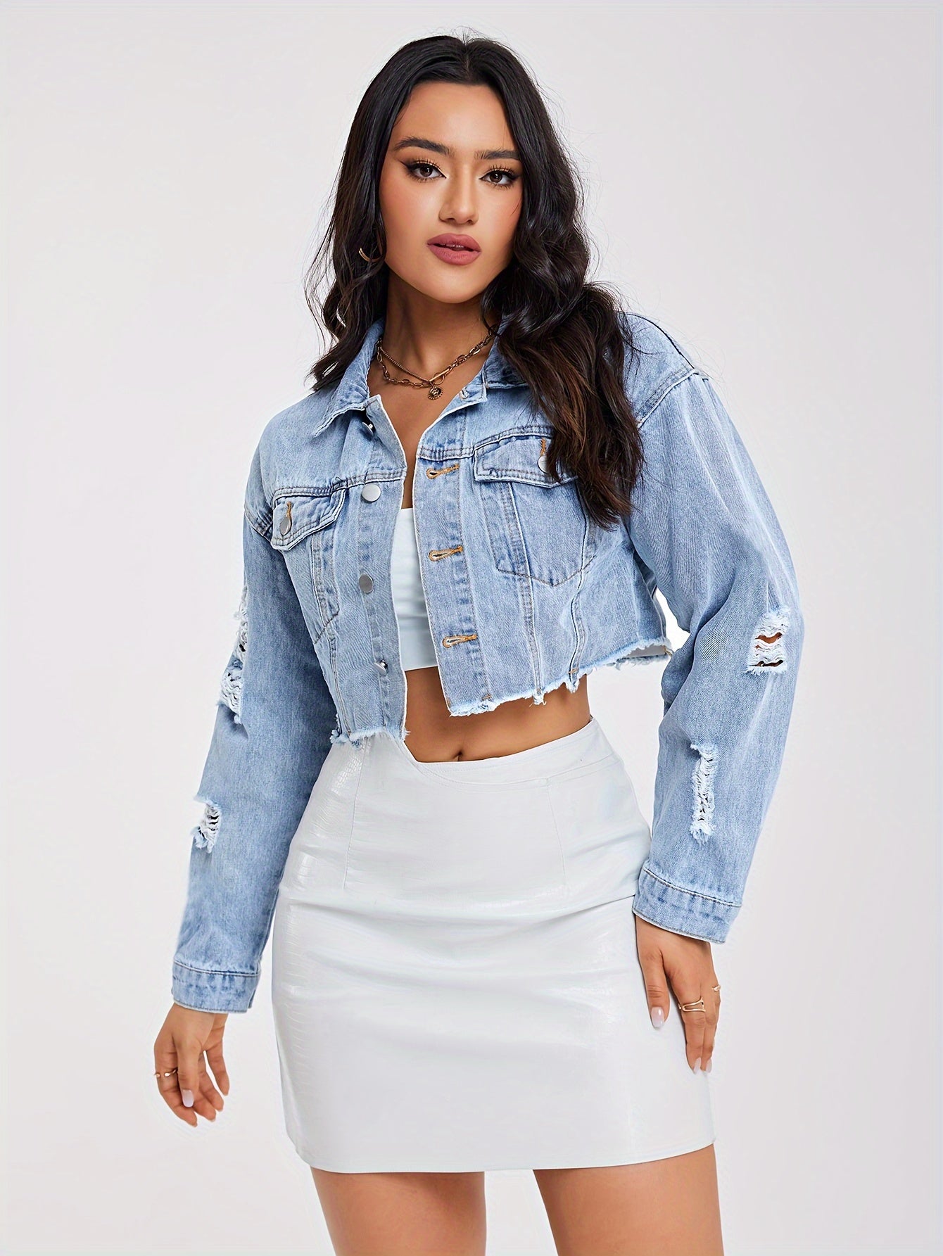 Boutique Denim Jacket for Easy Styling with Denim Look