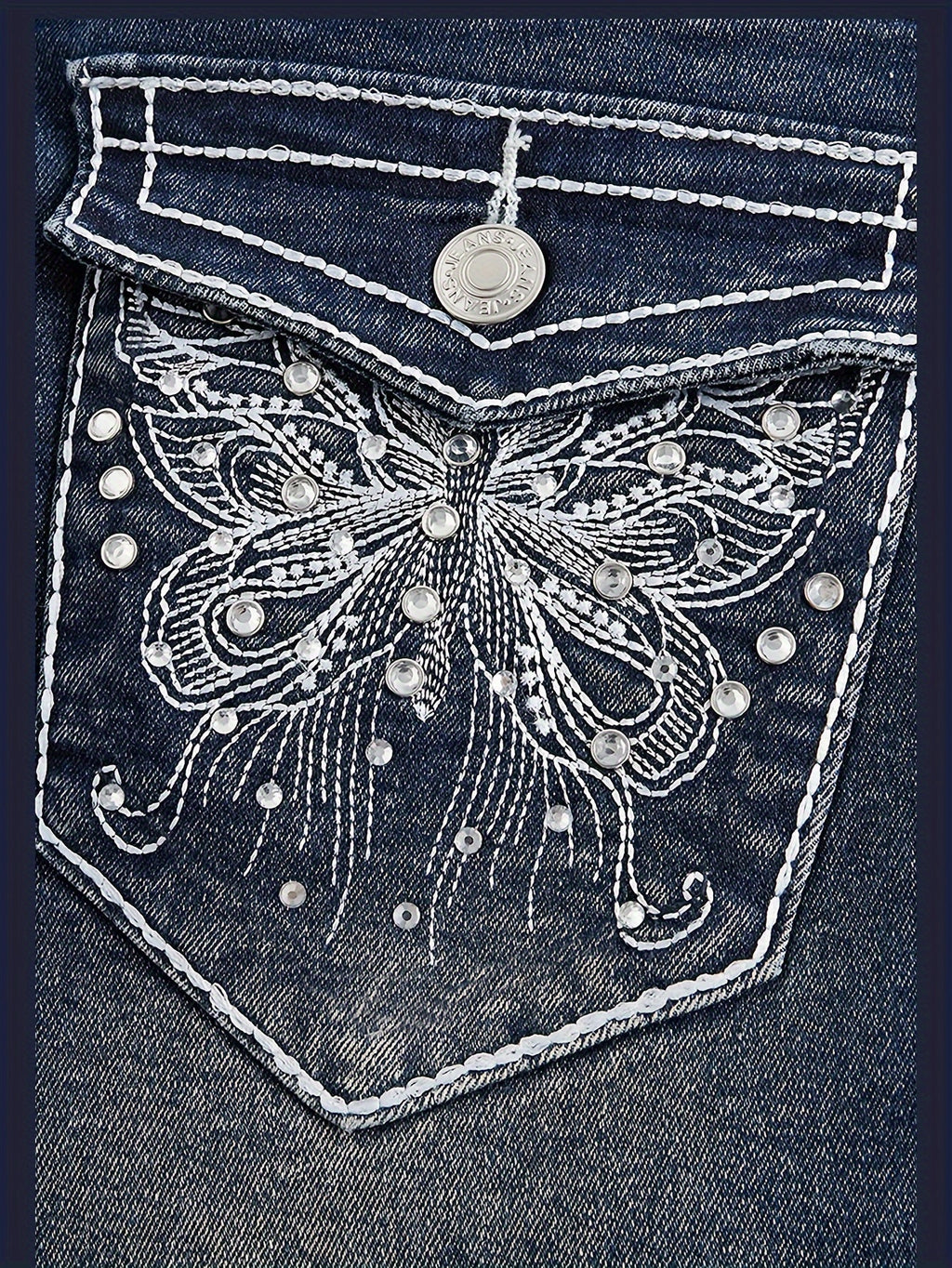 Flare Jeans with a Refined Everyday Fit with Denim Look