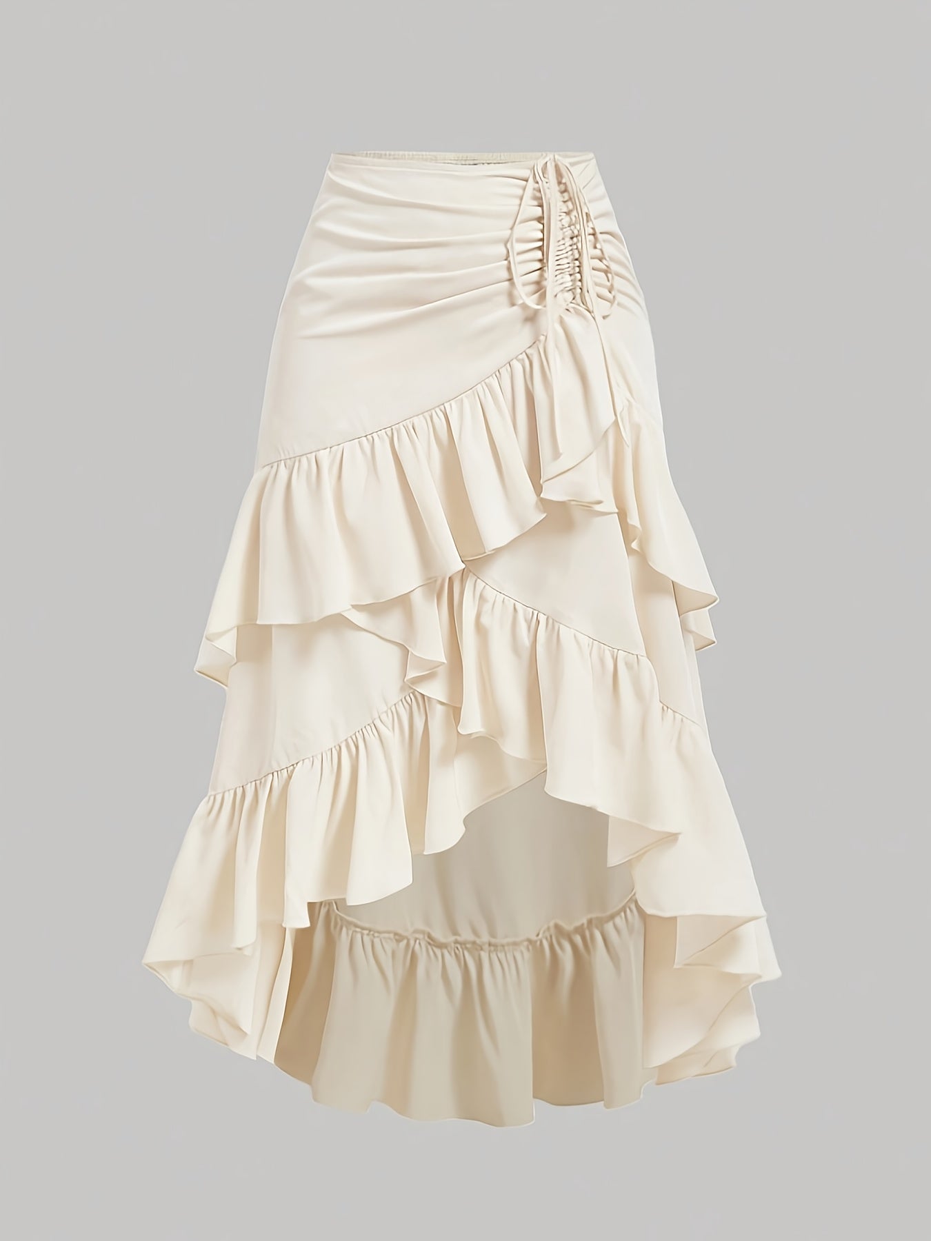 Pleated Skirt with a Refined Everyday Fit with Ruffled Detail