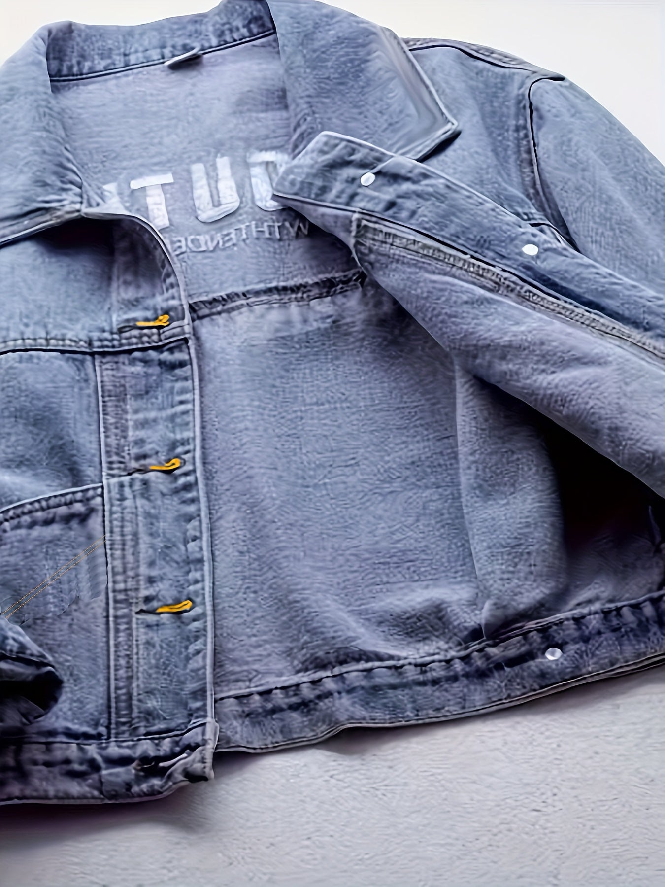 Lightweight Jacket with a Refined Everyday Fit with Denim Look