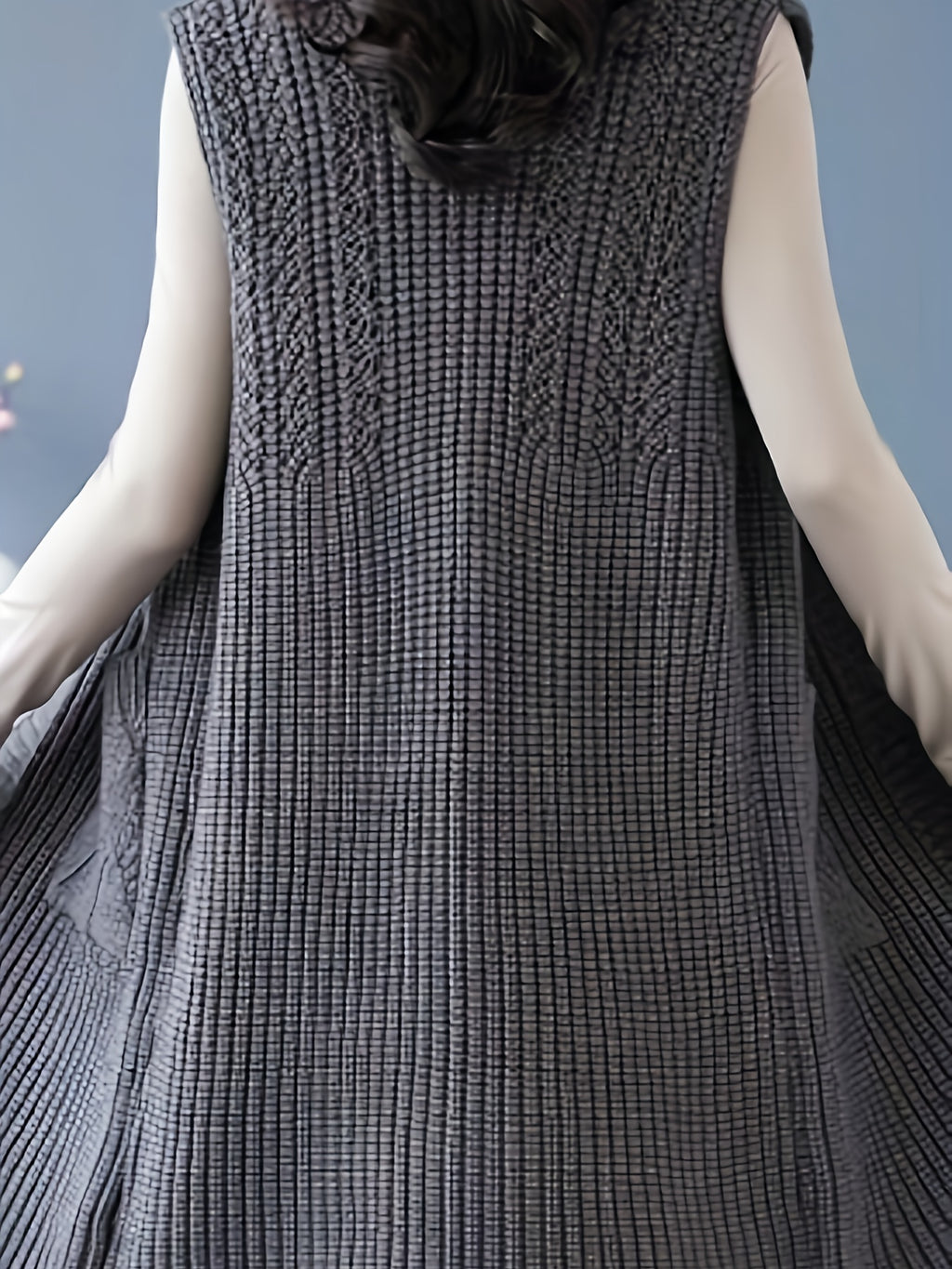 Boutique Button Front Vest for Easy Styling with Sleeveless Cut