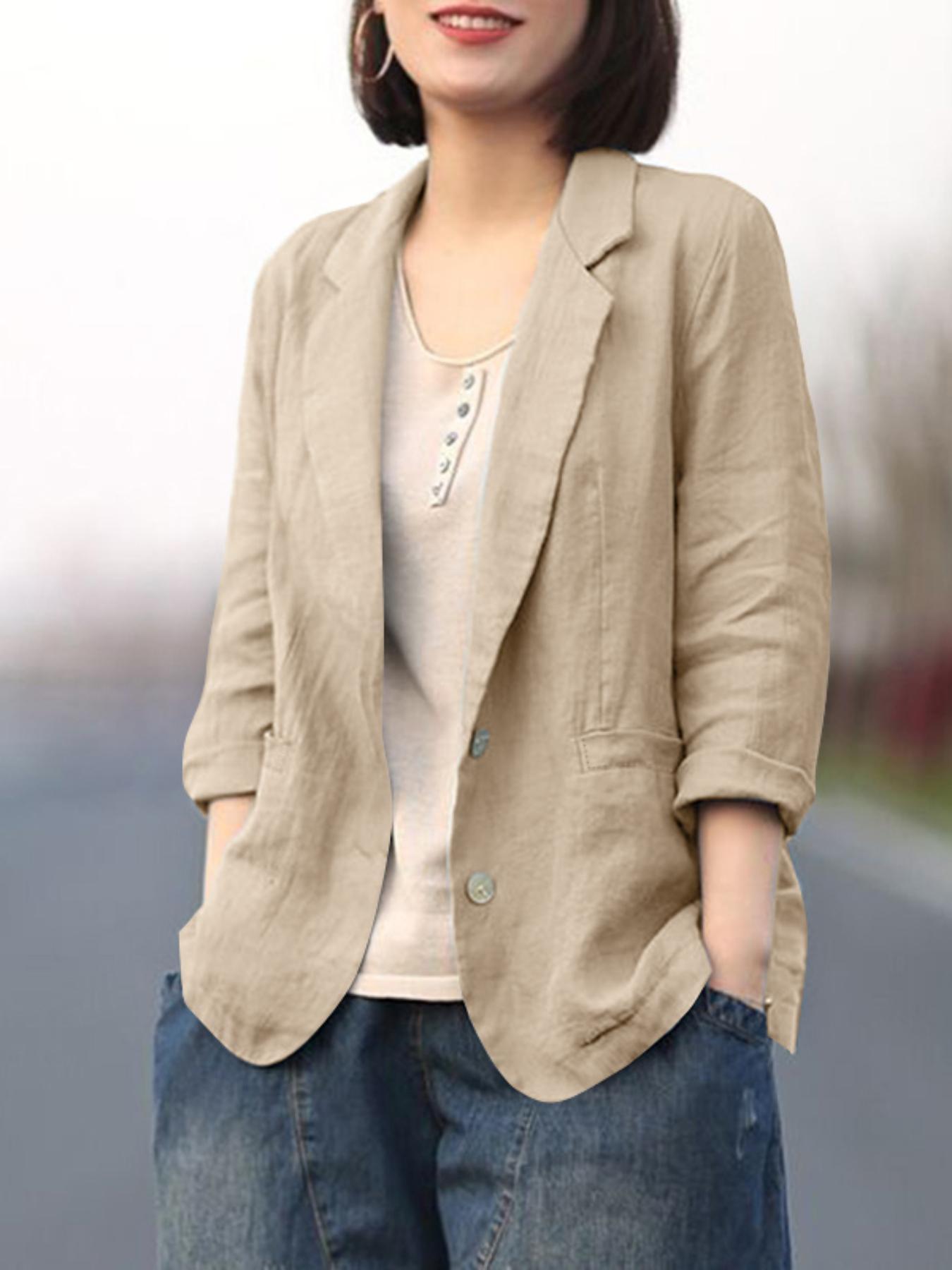 Tailored Blazer for Polished Boutique Outfits with Long Sleeves