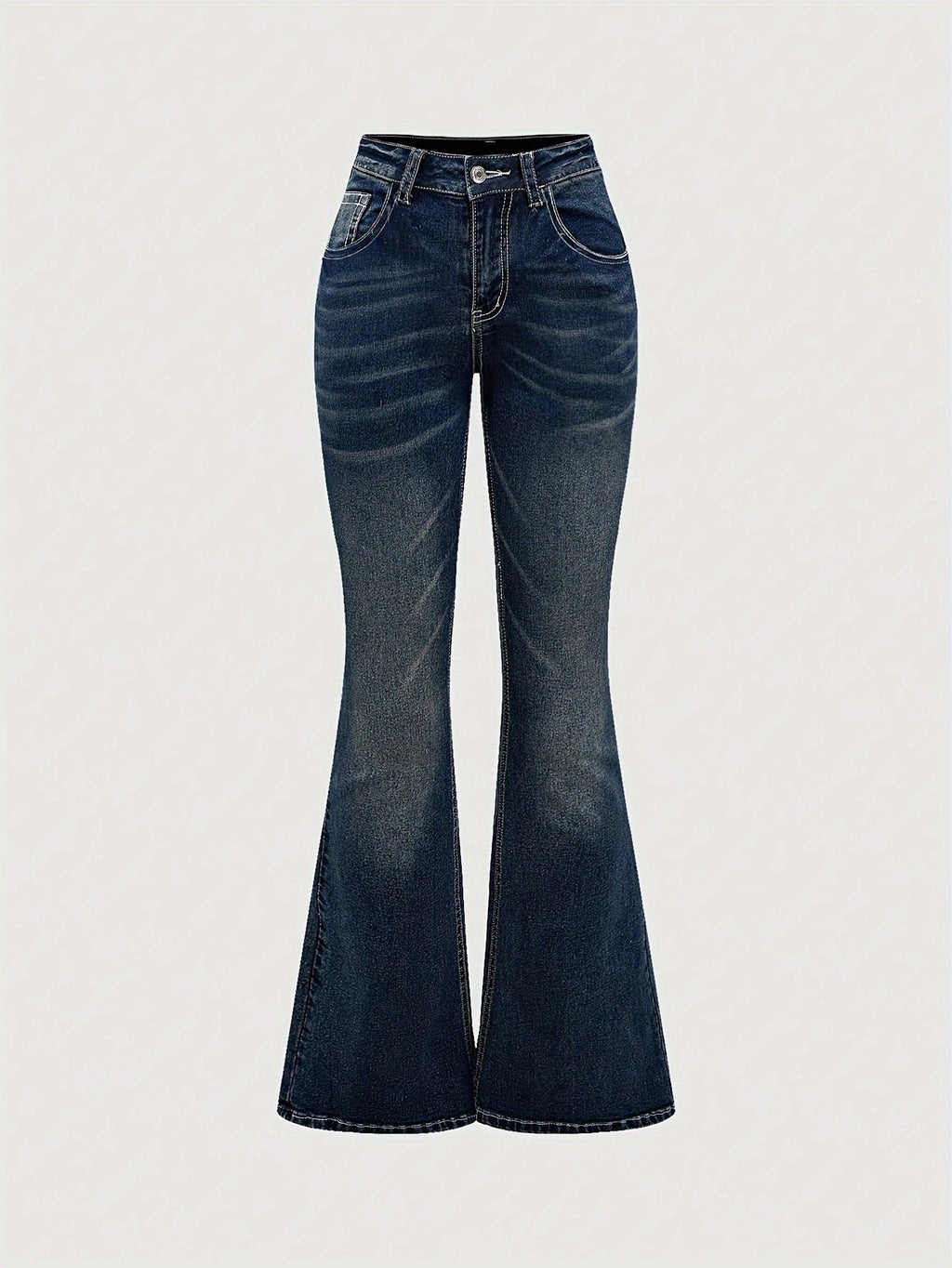 Flare Jeans with a Refined Everyday Fit with Denim Look