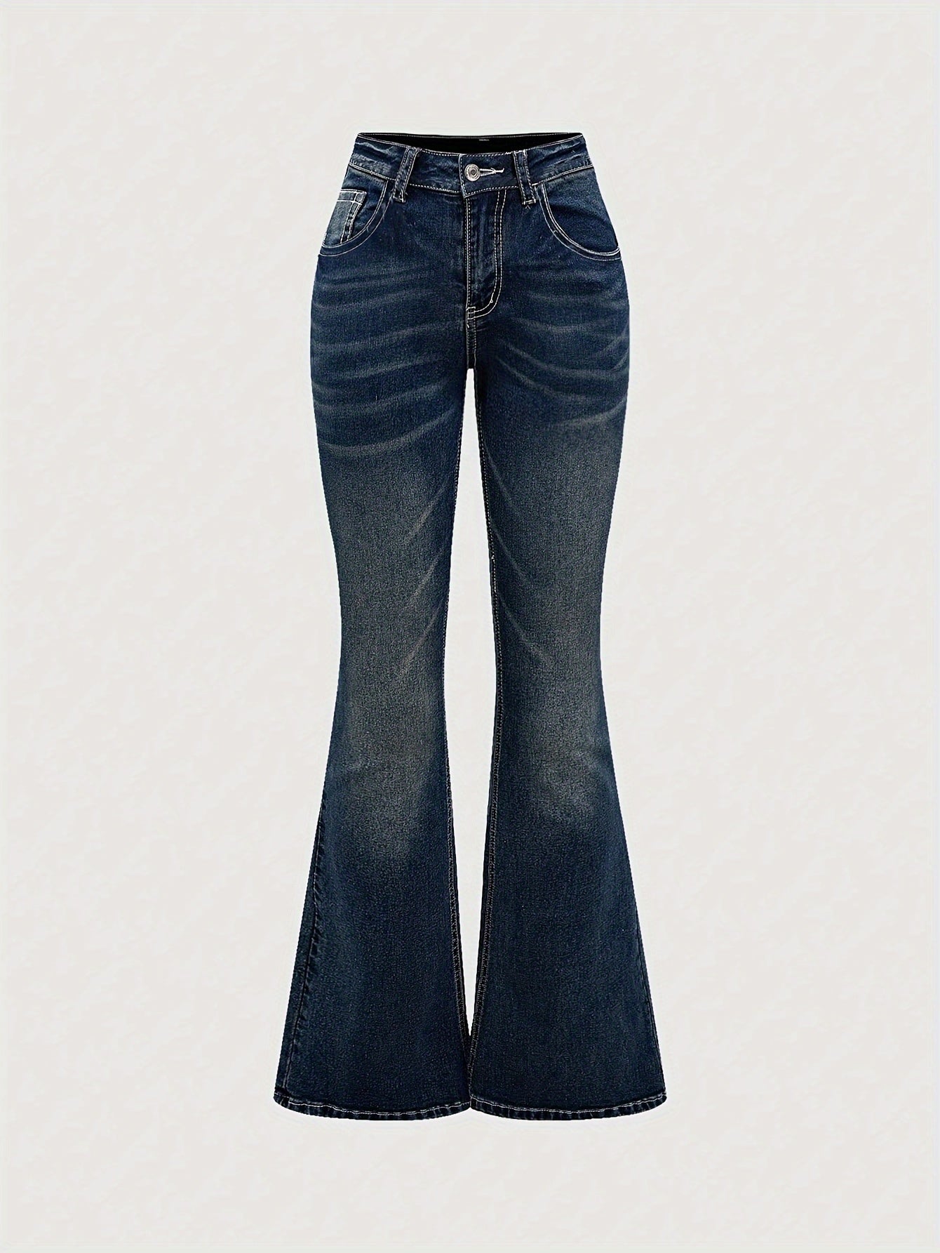Flare Jeans with a Refined Everyday Fit with Denim Look