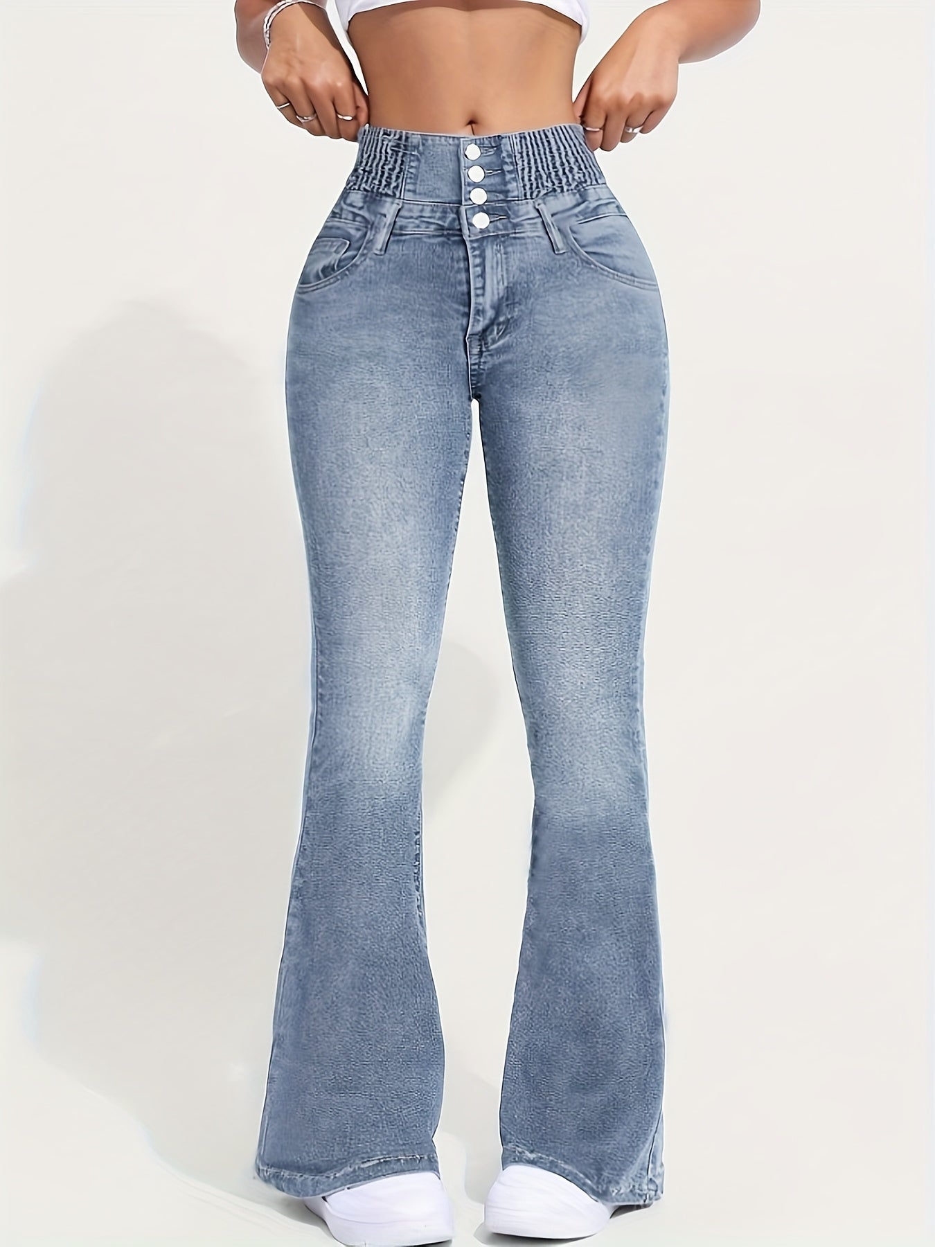 Modern Flare Jeans for Fresh Wardrobe Looks with Denim Look