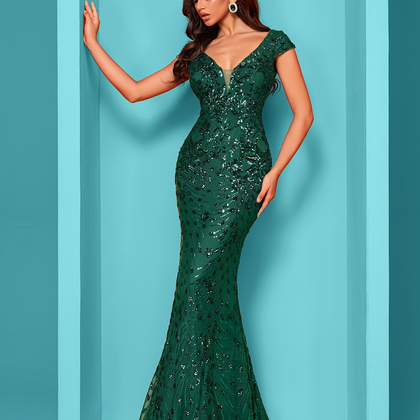 Formal Evening Gown for Polished Boutique Outfits with Floral Print