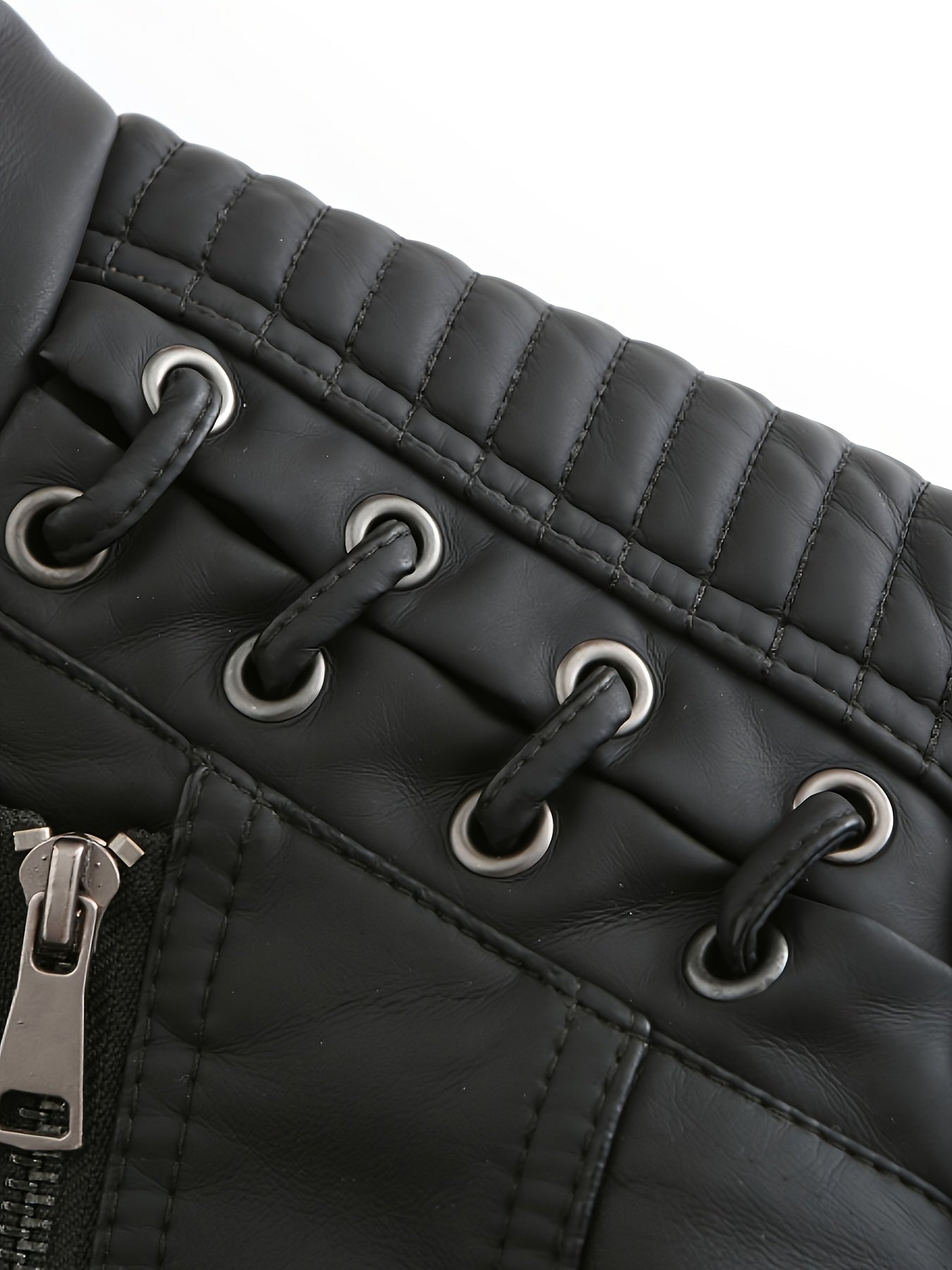 Boutique Faux Leather Moto Jacket for Easy Styling with Practical Pockets