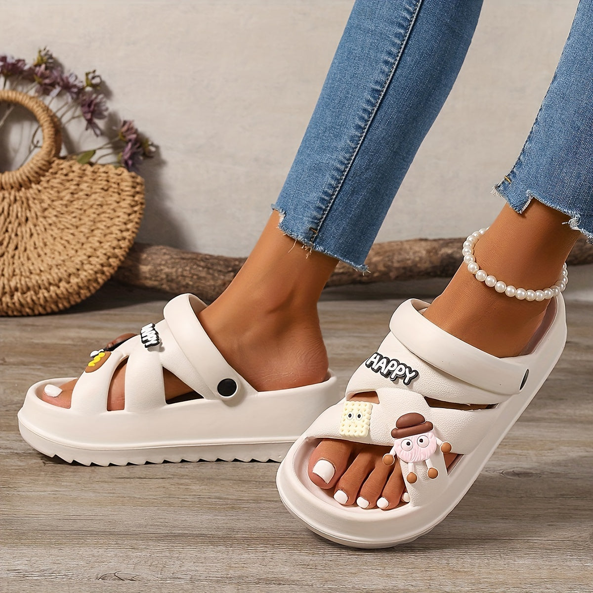 Comfort Slide Slippers with a Refined Everyday Fit with Easy Styling