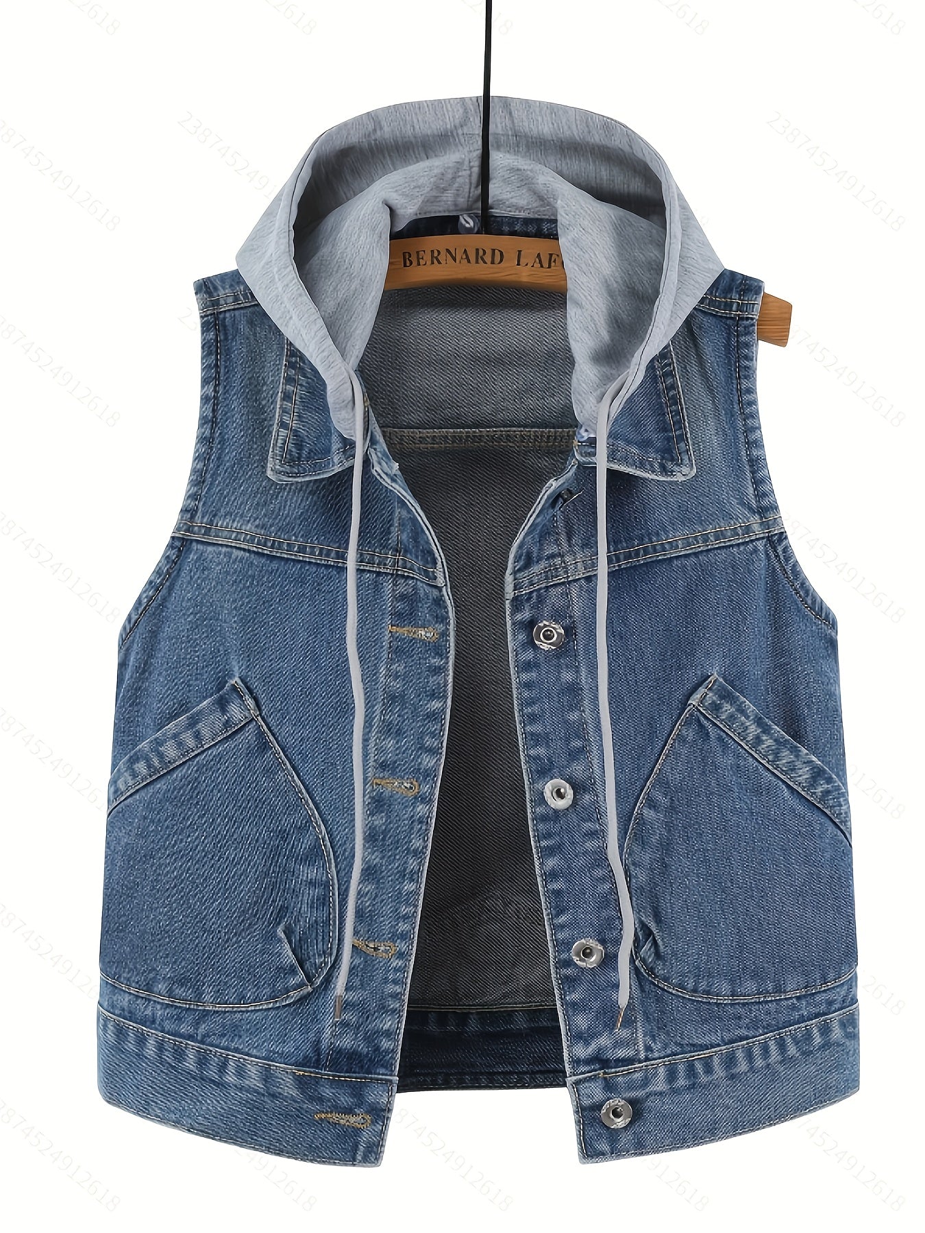 Boutique Hooded Jacket for Easy Styling with Sleeveless Cut