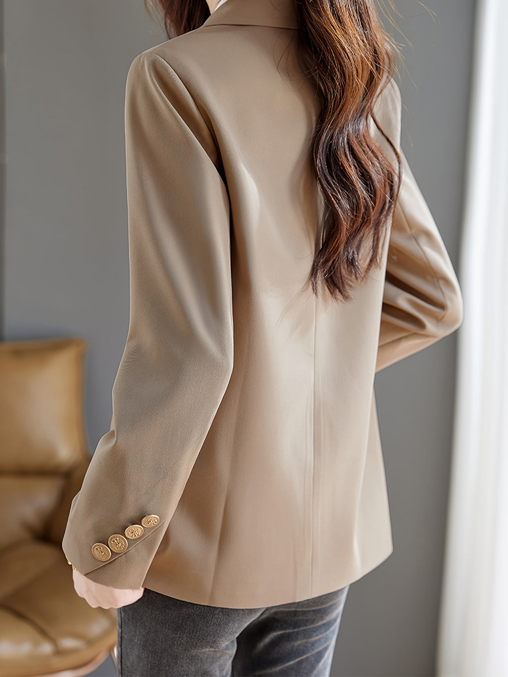 Tailored Blazer for Polished Boutique Outfits with Long Sleeves
