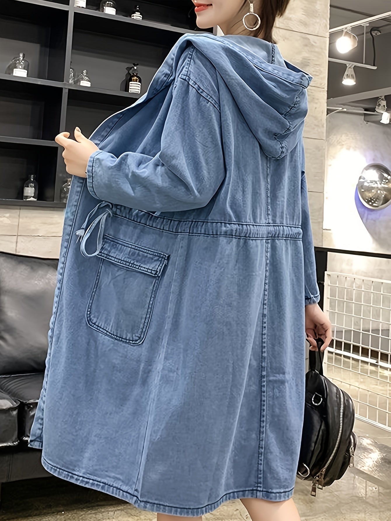 Denim Jacket with a Refined Everyday Fit with Denim Look