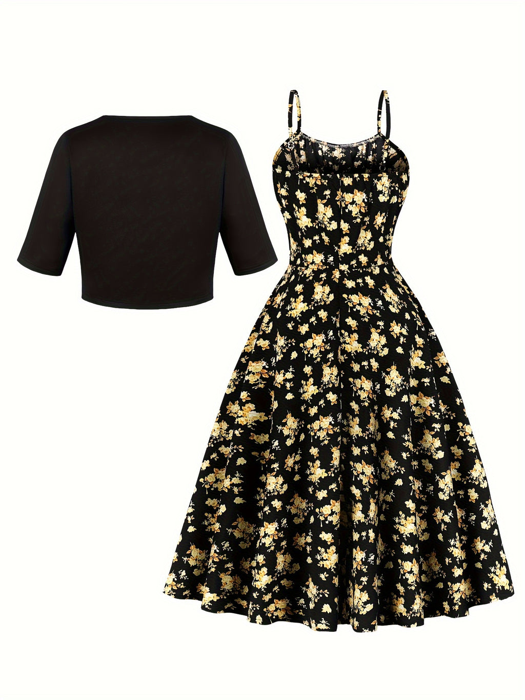 Modern Floral Midi Dress for Fresh Wardrobe Looks with Floral Print