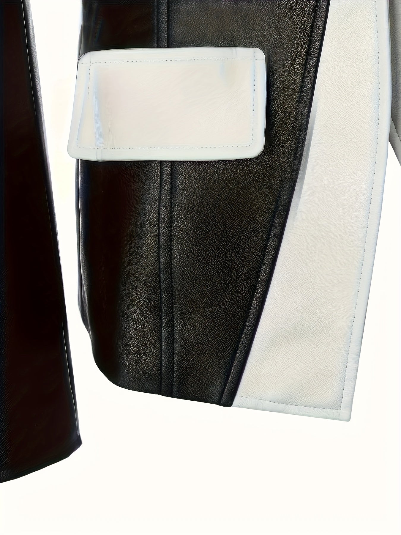 Faux Leather Moto Jacket for Polished Boutique Outfits with Faux Leather Finish